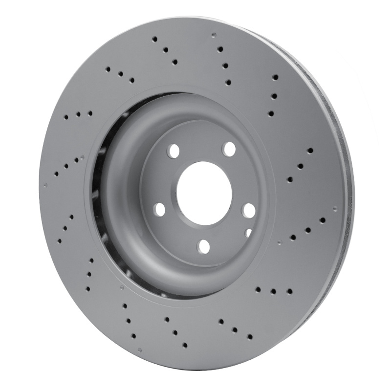Mercedes-Benz SLK300 Brake Rotor (1) - Front - R1 Concepts - GeoSPEC Coated - Drilled - `12-`20